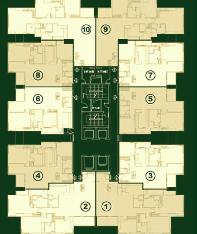 Mặt bằng điển hình căn hộ The EverRich 1 Quận 11 Tháp R1 