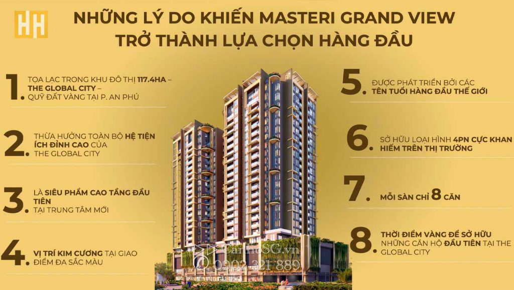 Masteri Grand View tại Global City Thủ Đức những căn hộ đầu tiên của dự án