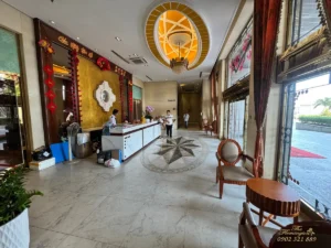 Sảnh tòa nhà căn hộ the flemington – khu lễ tân tầng 5, xem video TikTok tour thực tế