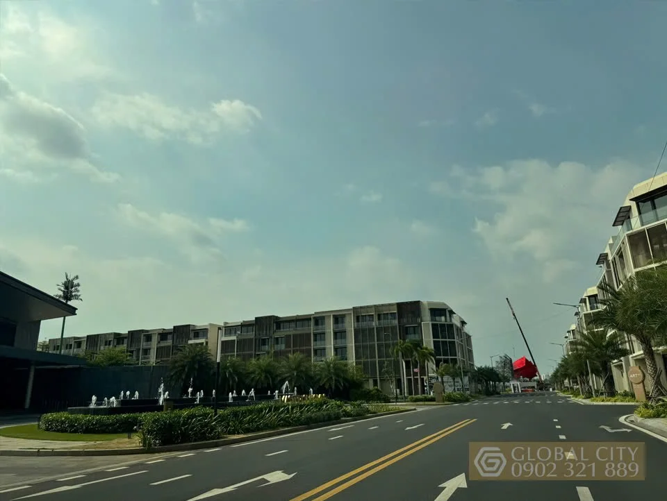 Toàn cảnh đường nội khu dự án Global City tháng 02/2026