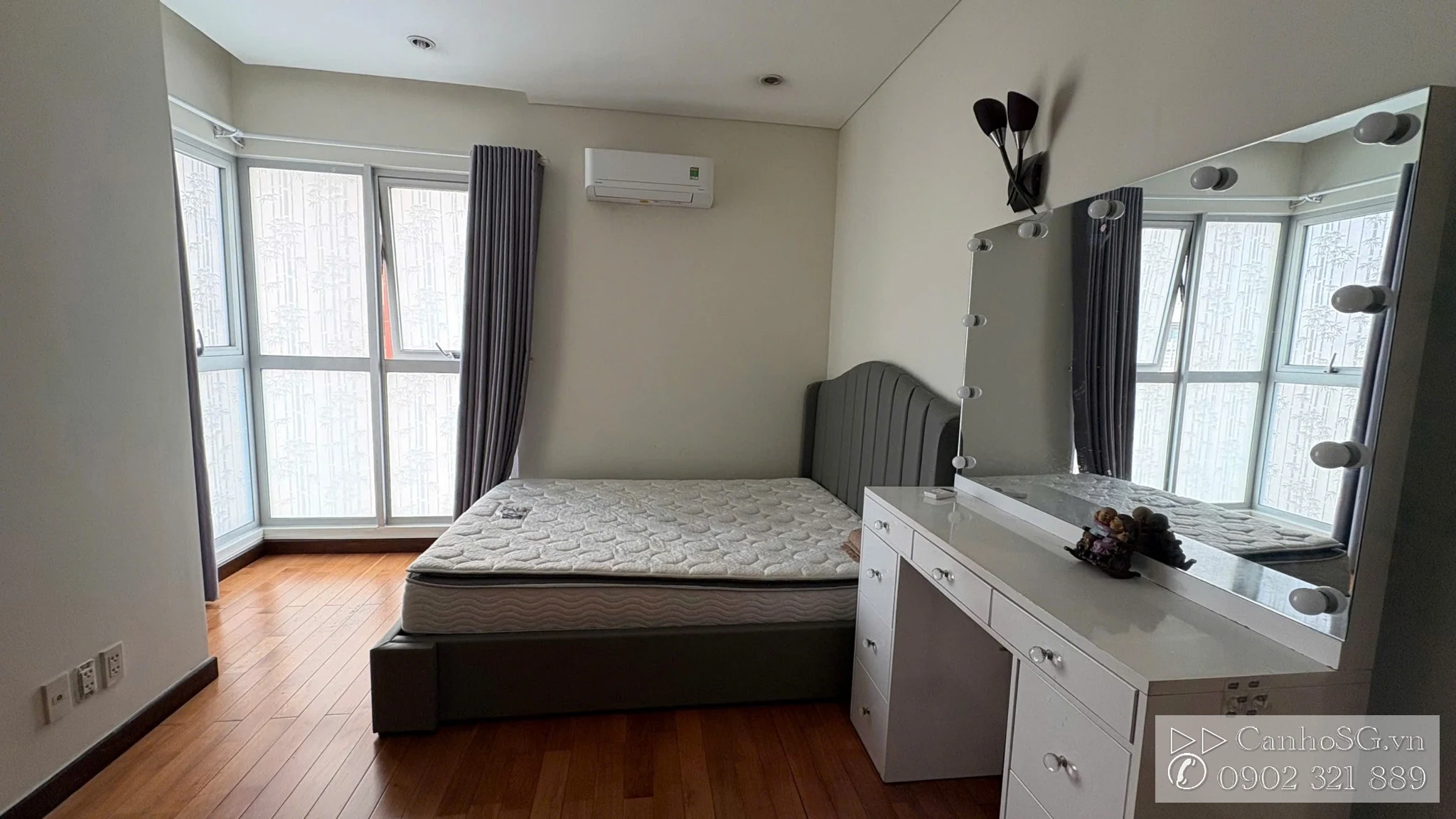 Phòng ngủ master căn hộ The Everrich Quận 11 113m2