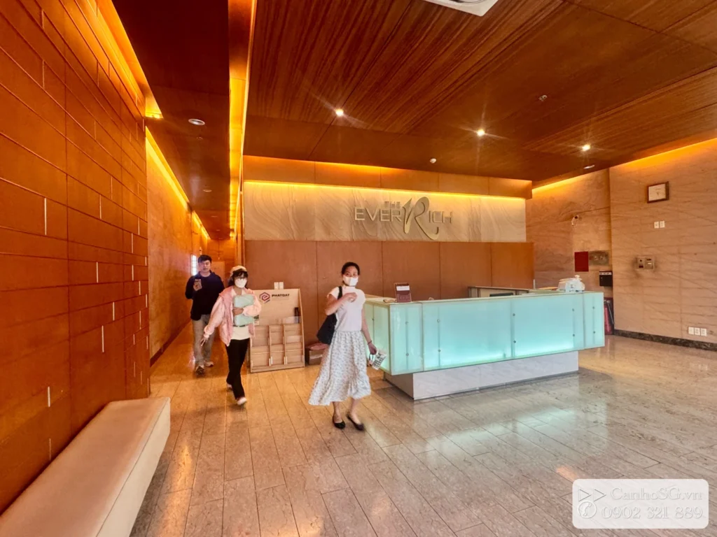 Sảnh lễ tân dự án The Everrich Quận 11