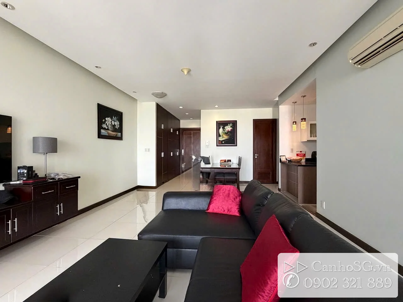 Phòng khách căn hộ The EverRich quận 11 147m2 3 phòng ngủ đầy đủ nội thất