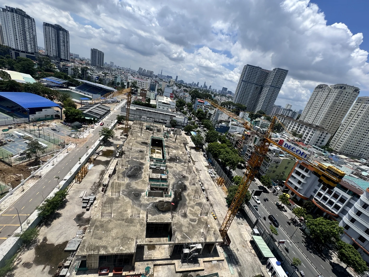 Tiến độ thực tế The Park Avenue tháng 08/2026 nhìn từ trên cao